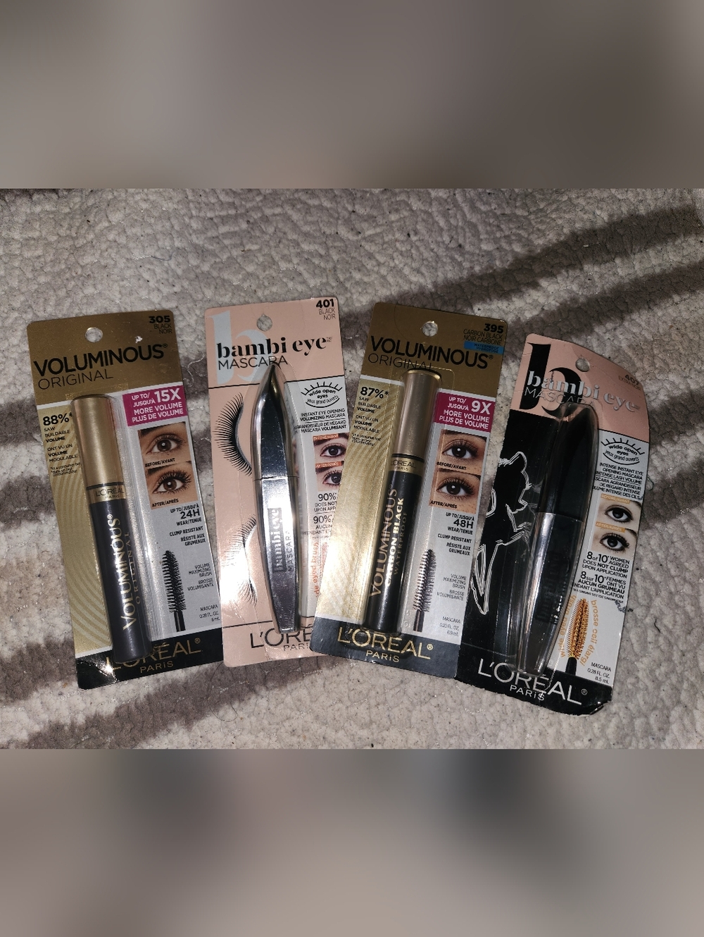 L'Oreal Voluminous & Bambi Eye Mascara Set in Black